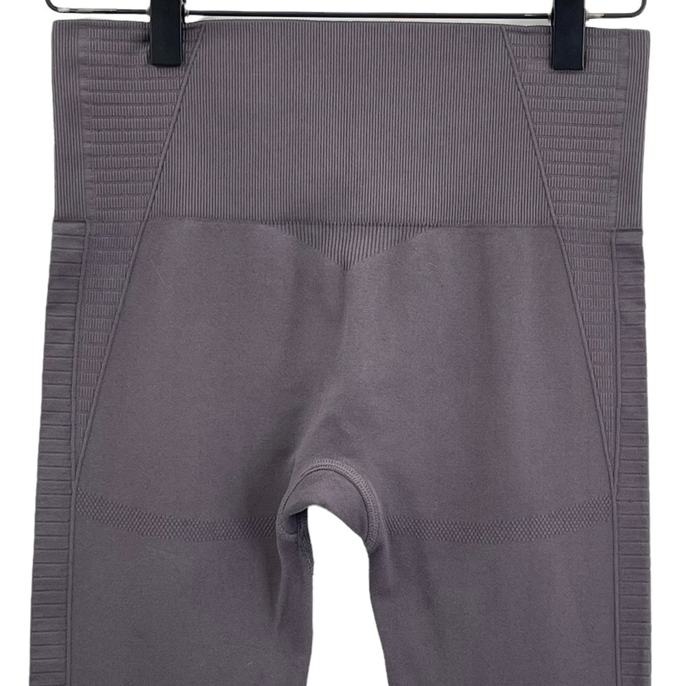 Gymshark Glow Seamless Tights Eyelet Cutout Athletic Leggings Brown/Gray | Sz XS - Picture 6 of 9